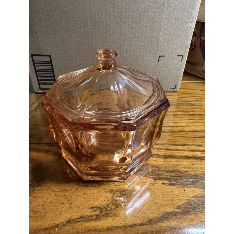 Indiana Glass Candy Dish / Powder Jar
